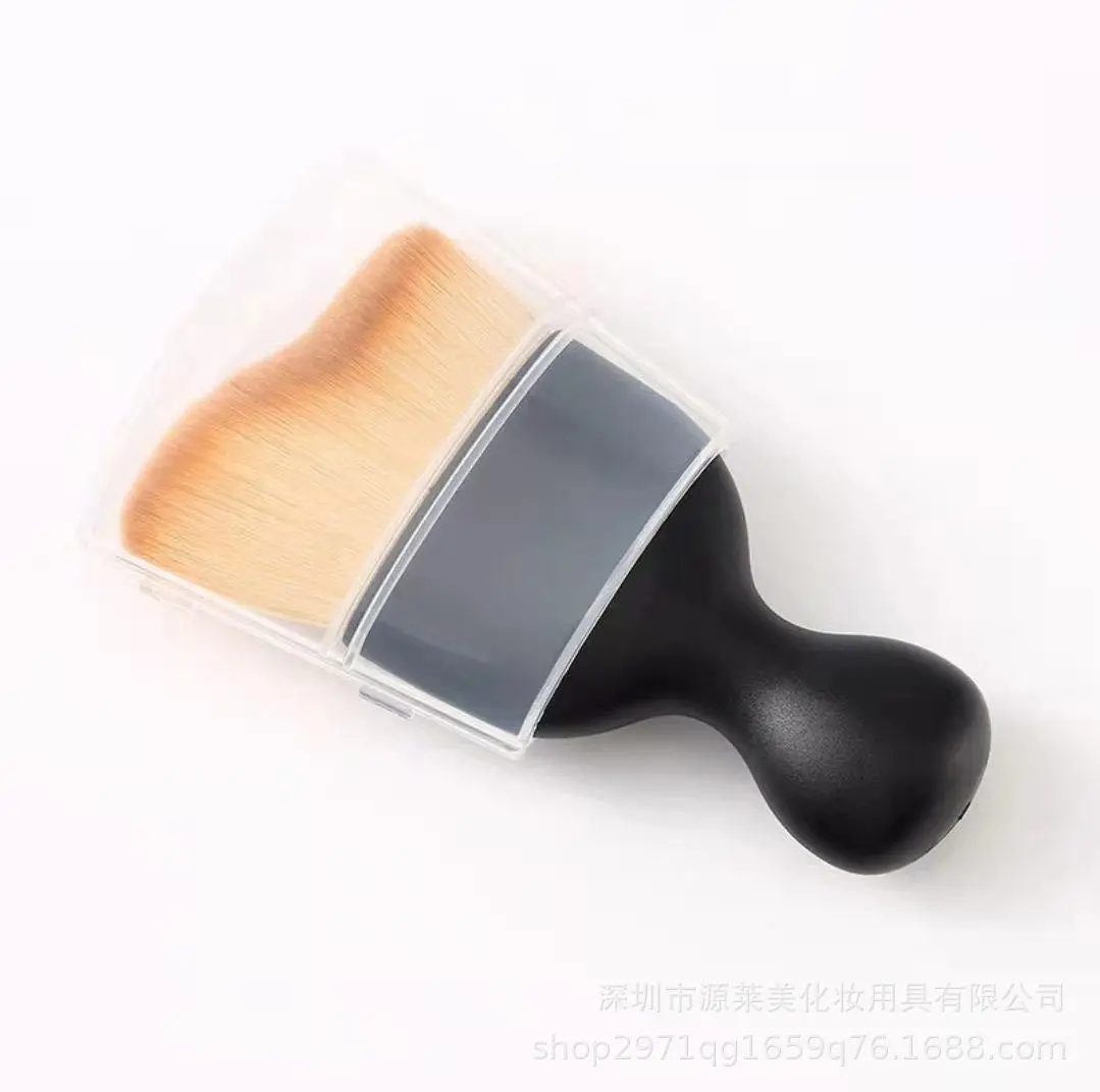 2024 Multifunction Makeup Brush Car-Brush Car Dust Brushes Curved Wavy Foundation Brush Wholesale