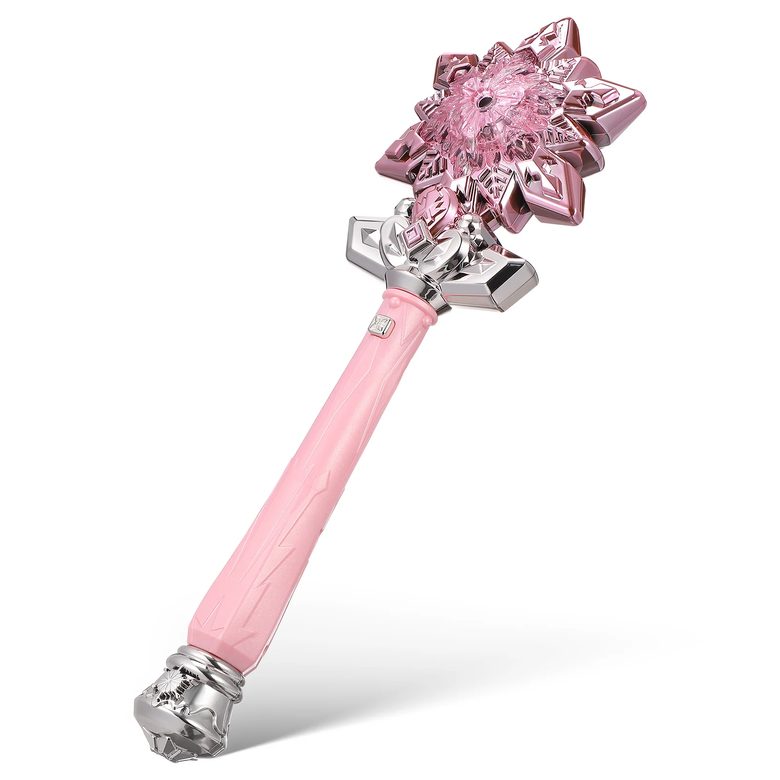 1 pçs varinha de floco de neve iluminar com música varinha de floco de neve para crianças festa princesa cosplay playtime dança iluminada