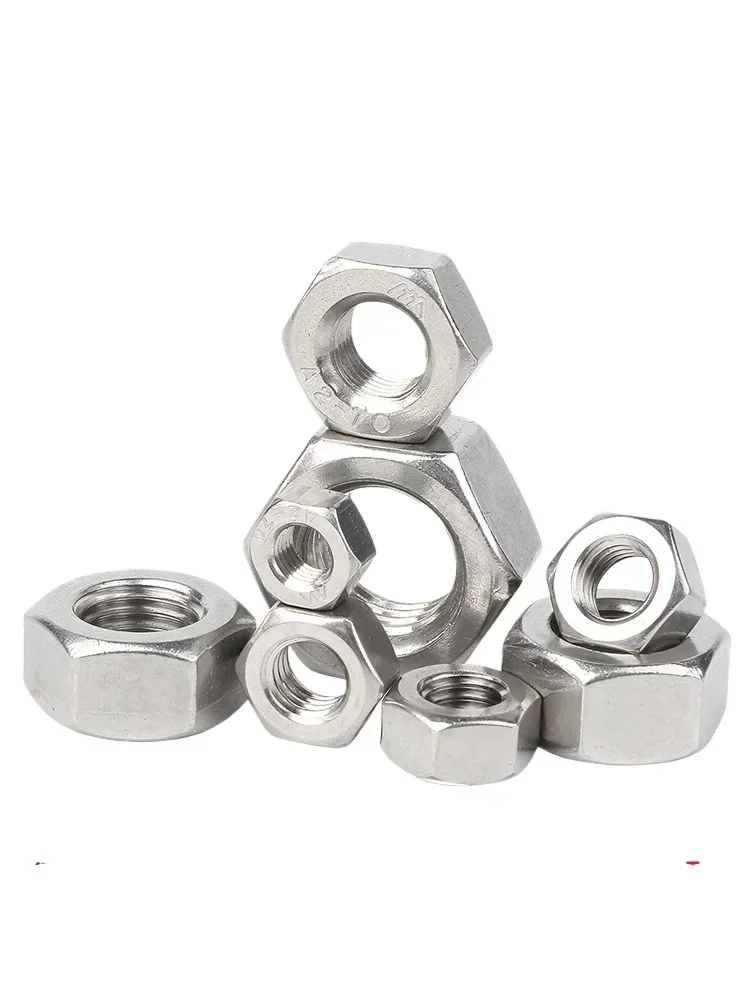 100/50/20/10/5/2/1PC S 304 Stainless Steel Nut, Nut, Screw Cap, Outer Hexagonal Nuts Cap M2 M3 M4 M5 M6 M8 M10 M12 M14 M16