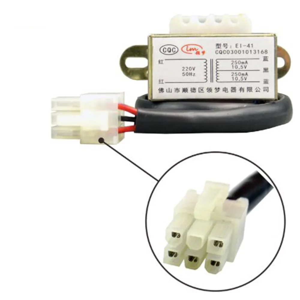 Transformador de calentador de agua a Gas, 5 enchufes, 24V, EI-41 Dual de 10,5 V para Vanward JSQ16-8B, 220 a 24V, piezas de reparación de GLP, 1 ud.