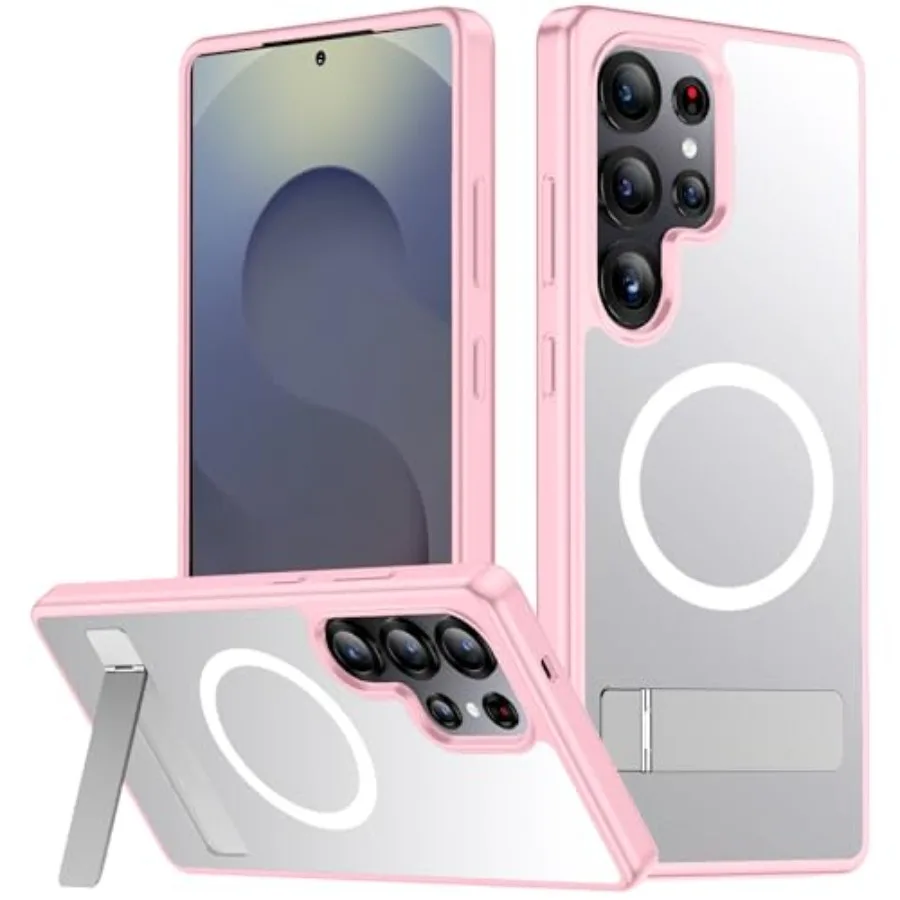 

Only for Samsung Galaxy S25 Ultra Case, Magnetic with [3 Stand Ways][ Military Grade Drop Protection] with Invisible Stand Shoc