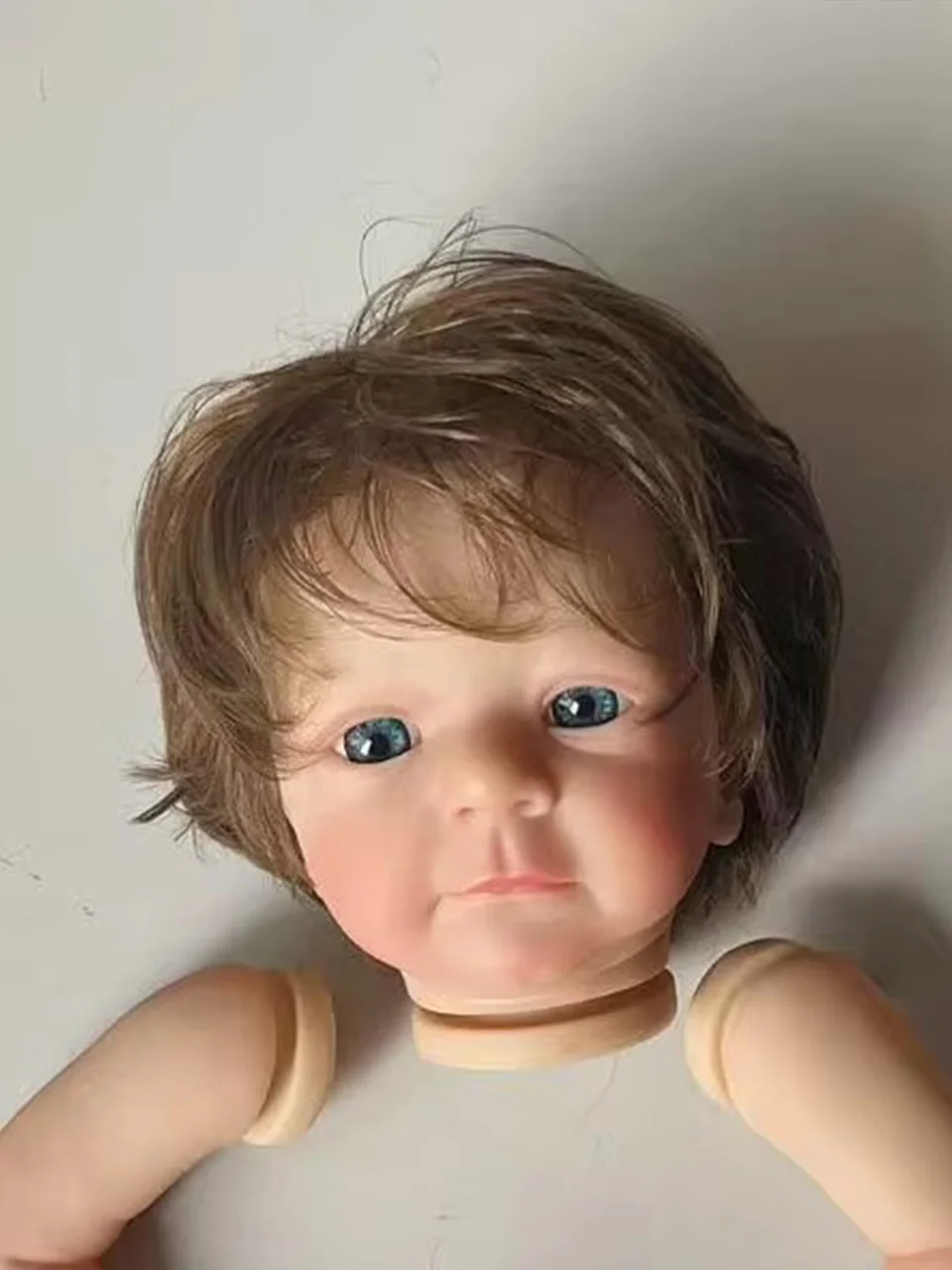 18inch Felicia Reborn Doll Kit with Root Hair Reborn Doll Parts 3D Painted Skin with Visible Veins Handmade DIY Doll Kit view 5