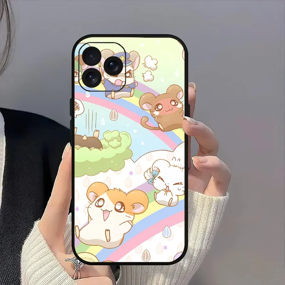 Hamtaro Cute Hamster Kawaii Lovely Phone Case For iPhone 8 14 15 13 12 11 Mini X Xr XS Pro MAX Plus Shell