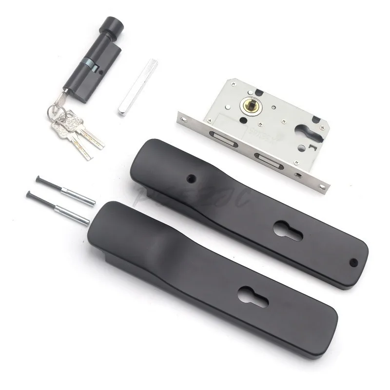 ハンドルレスロック無垢材ルームドア目に見えないロックサイレントプレス家庭用ドアロック寝室ユニバーサルタイプ屋内