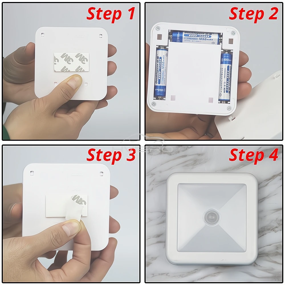 LED ضوء الليل الذكية محس حركة بطارية USB شحن تعمل أباجورة غرفة المعيشة المدخل مسار المرحاض إضاءة المنزل