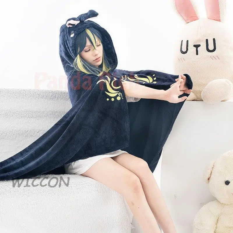Genshin Impact Tighnari Scaramouche Xiao Kaveh Kaeya Venti Hutao Lyney Fleece Hoodie Blankets Cloak Cape Pajamas Cosplay Costume