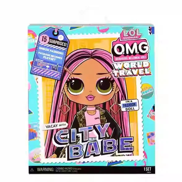LOL OMG World Travel Series Zusters Lang Haar Pop Action Figure Kawaii Pvc Kamerdecoratie Kinderen Speelgoed Kerst Custom Gift