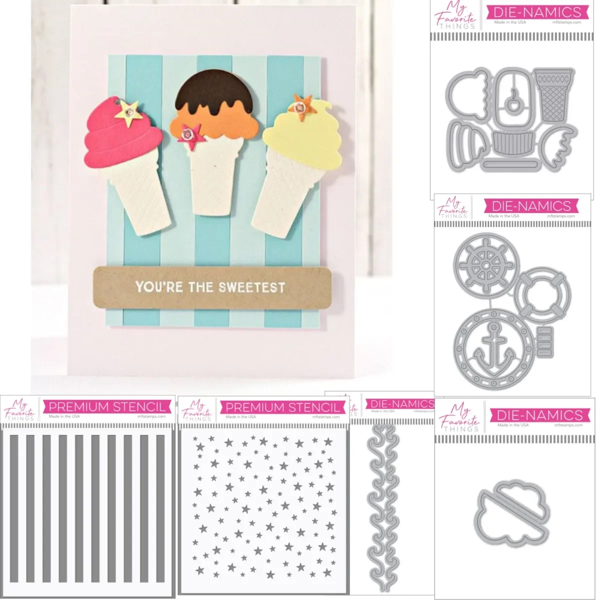 

Ice Cream Nautical Star Metal Cutting Dies Stencil DIY Card Scrapbook Paper Album Craft Supplies Decoration 2025 New Summer