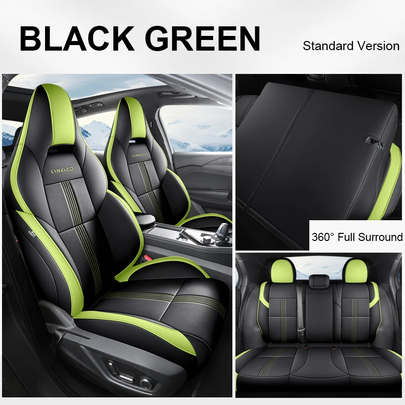 Custom Fit Auto Accessoires Stoelhoezen Full Set Kunstleer Voor Lynk & Co 01 Ev 2021-2024 Met Voor-En Achterste Rij Fullset