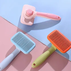 Cat Dog Professional Grooming Brush De-fluffing needle comb cleaning brush long and short hair pet hair removal comb