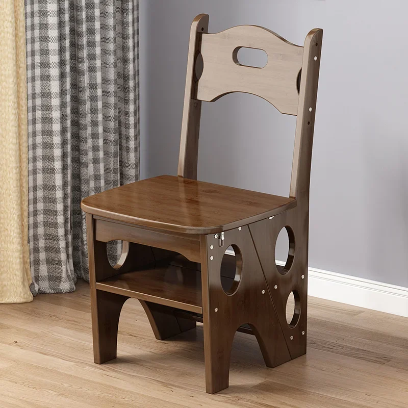 MultiFunction Folding Stool Thickened Step Ladder Chair Portable and Light Luxury Design for Versatile Use