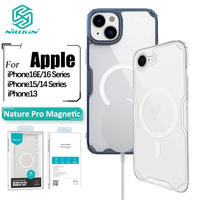 Nillkin Nature Pro Magnetic Case For iPhone 16E 16 15 Pro Max 16 15 Plus Thin Soft TPU Transparent Airbag Shockproof Back Cover