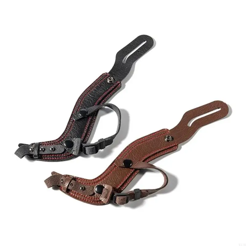 Leather Camera Wrist Strap Portable Waterproof Camera Hand Grip Strap for SLR 