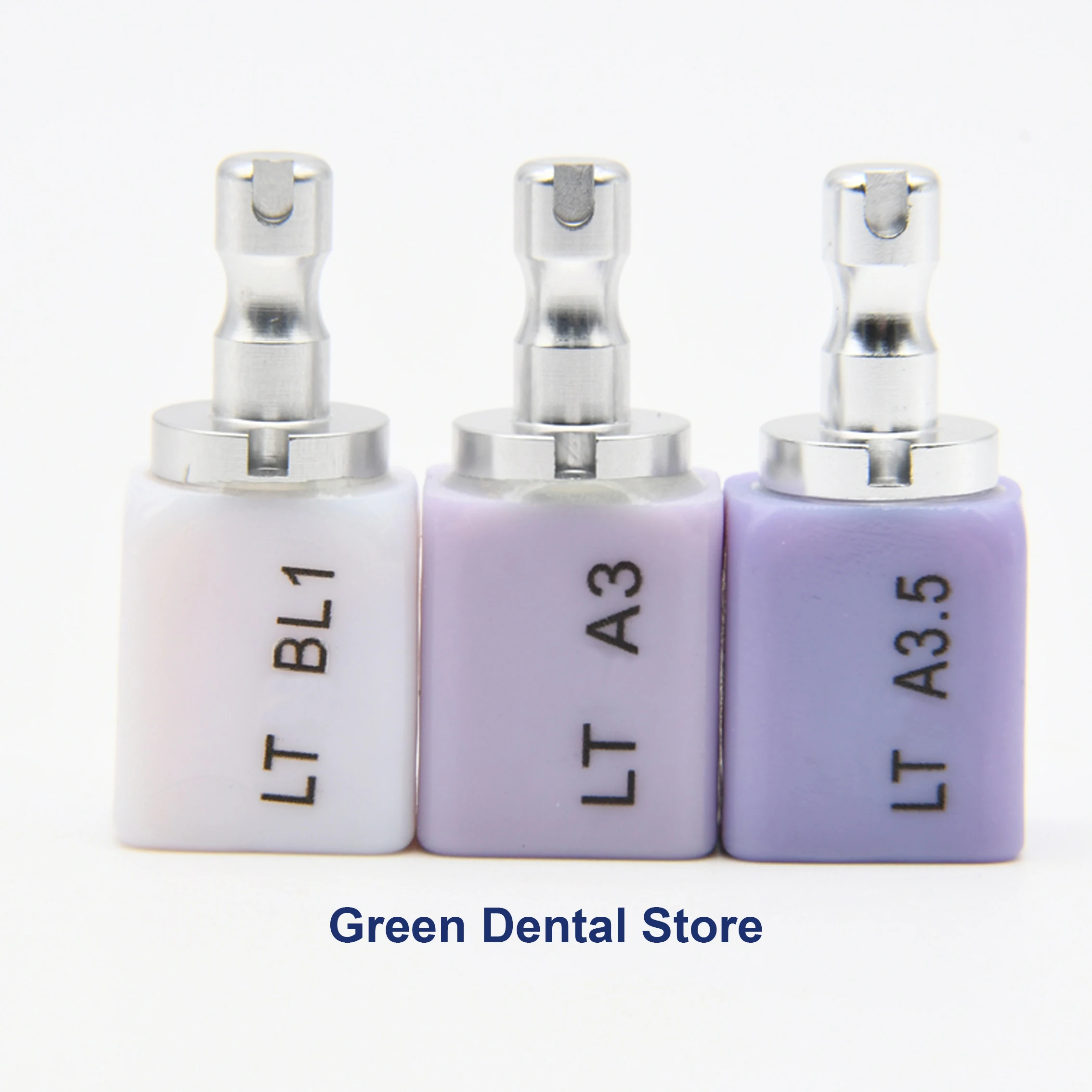 

Green Dental C14 and B40 Type Lithium Disilicate Blocks LT/HT Glass Ceramic for Denturel Lab Tooth Inlay Use