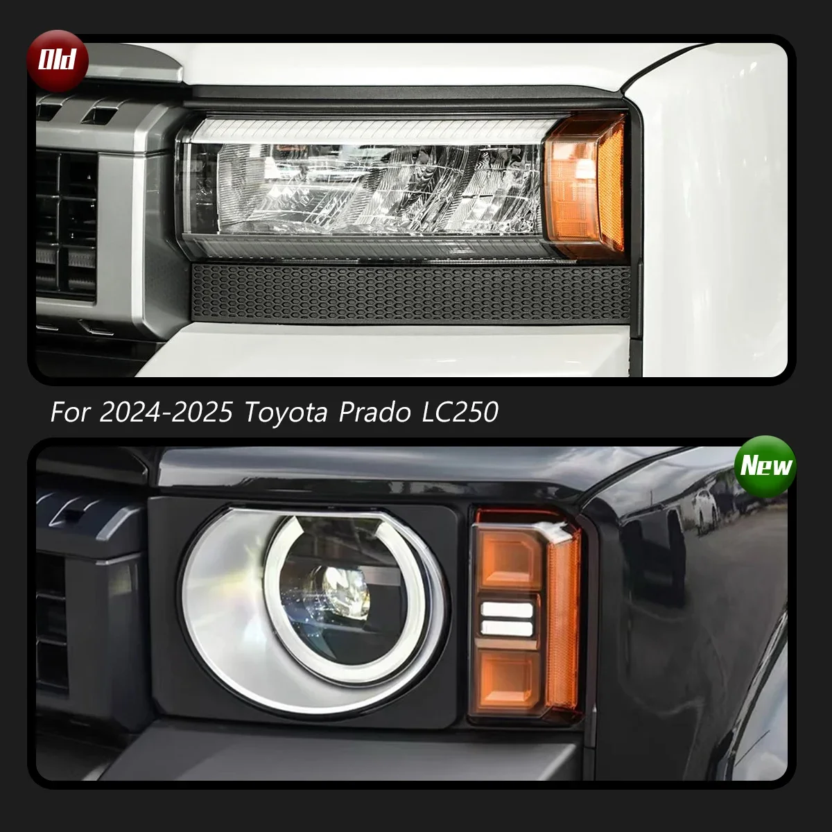 

TYPY автомобильная фара для Toyota Prado LC250 2024-2025, обновленная модифицированная новая DRL, динамический указатель поворота, светодиодная фара, автоаксессуары