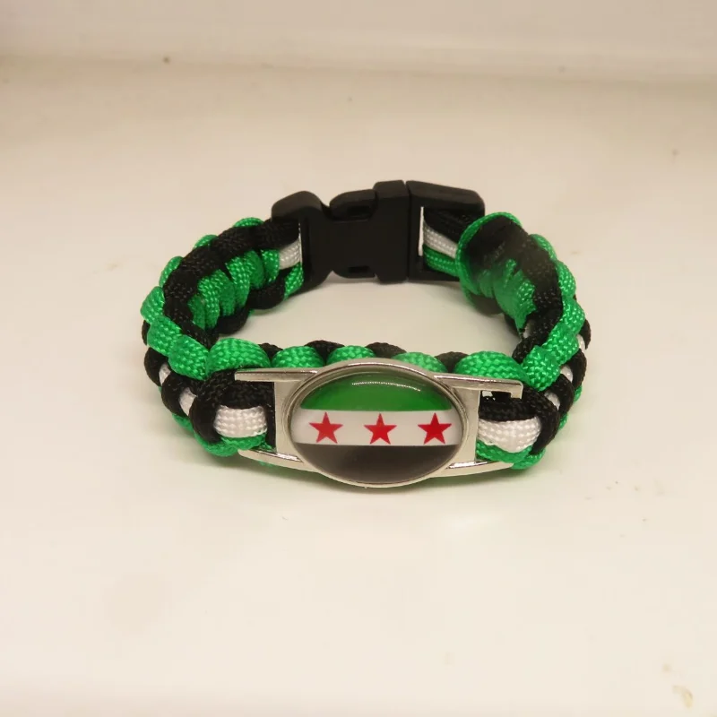 Fashion Syria Bracelet Handmade Charm Syria Flag Wrap Bracelets For Women And Men Jewelry