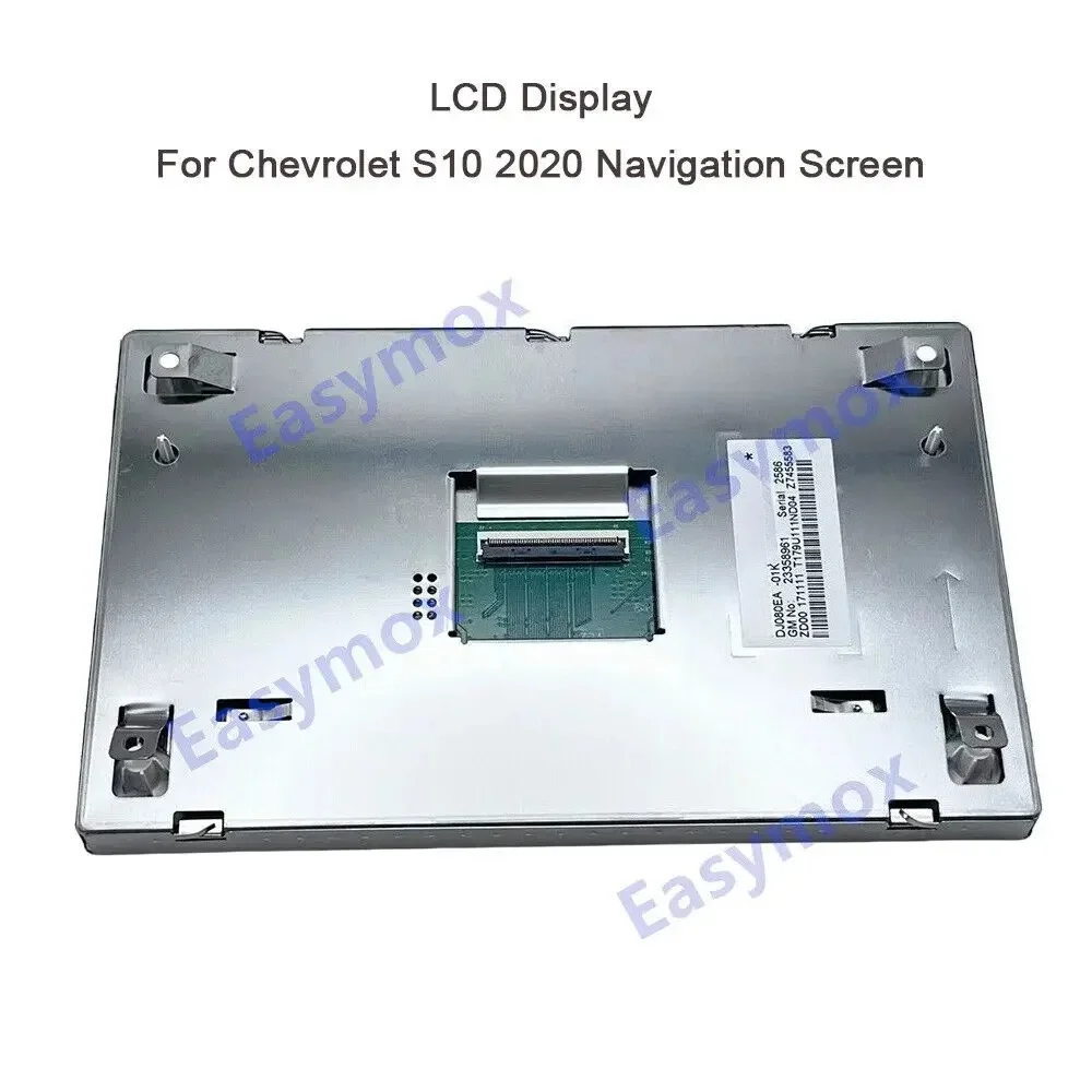 8” DJ080EA-01K LCD Display Touch Digitizer For 2020 Chevrolet S10 year Opel Navigation Screen Repairment
