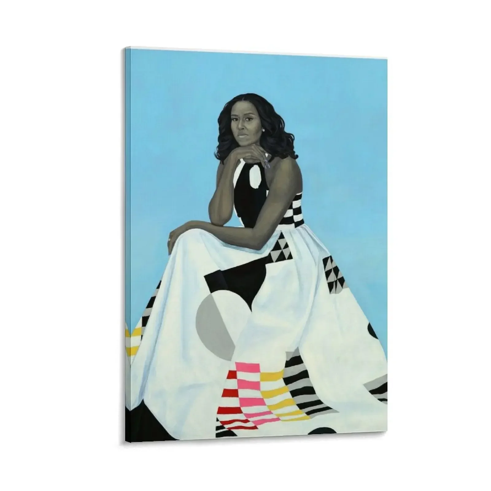 

The Mystery of Amy Sherald's Portrait Canvas Painting cute room decor anime room decor Paintings on the wall