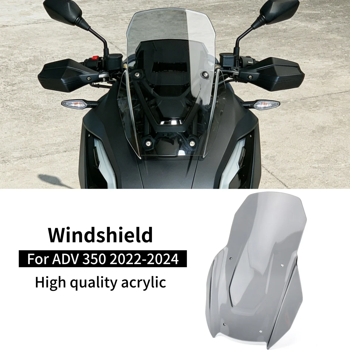 

Motorcycle Accessories For HONDA ADV350 Adv350 adv350 ADV 350 2022 2023 2024 Windshield Wind Deflector Front Spoiler Protector