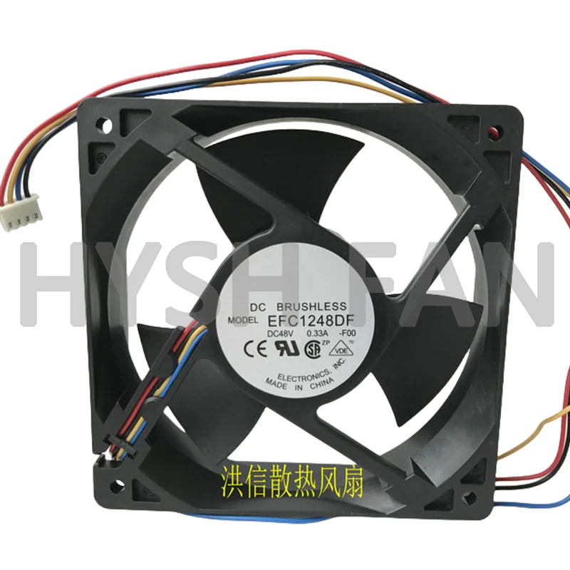 Ventilador regulador de velocidad, 12032 EFC1248DF-FOO, DC48V, 0,33a, PWM, 4 cables