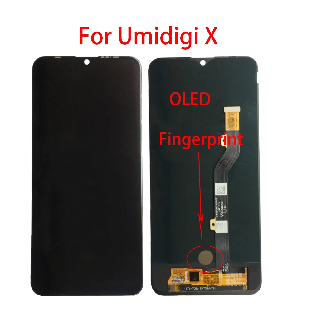 OLED 100% Tested LCD Display For UMI Umidigi X LCDs Touch Screen Digitizer Assembly For Umi X LCD Replacement