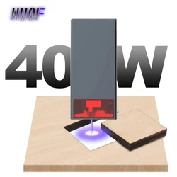 NUOF 40W Optical Power 8LDs Laser Module 450nm with Air Assist Blue Light Laser Head for DIY CNC Cutting Engraving Machine