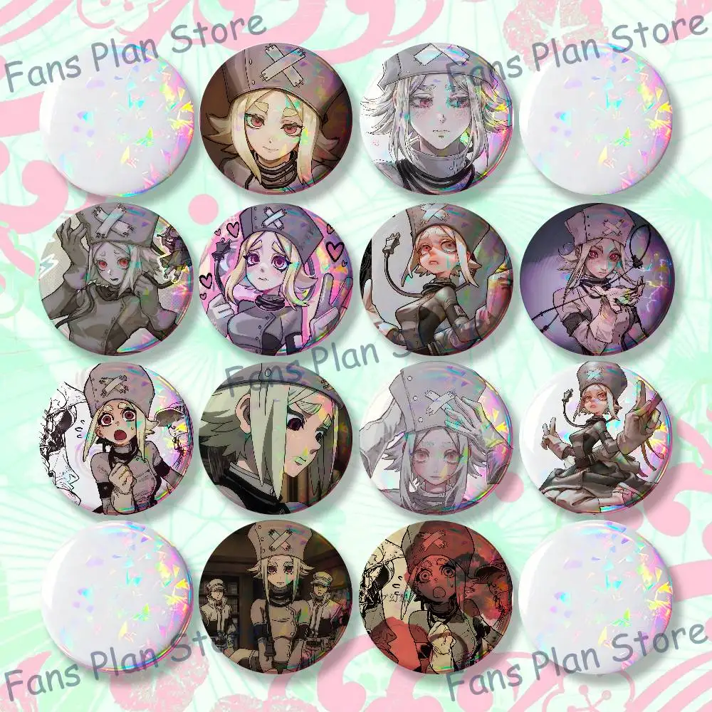 Anime E-Eishia Badges Creative Tinplate Button Pins Brooch Creative Quotes Badge Clothes Backpack Jewelry Gift