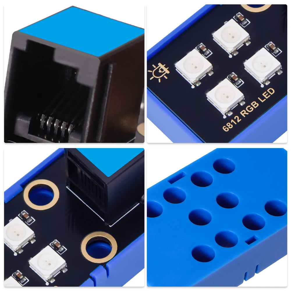 3/5PCS Kidsbits 6812 RGB LED Module STEM Electronic Building Blocks Compatible with Lego for Arduino DIY Projects STEAM Maker