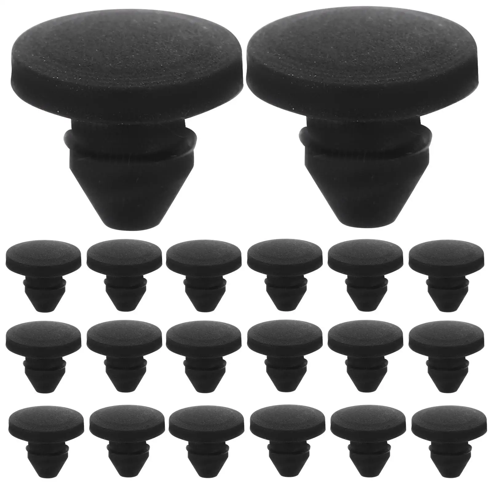 20 Pcs Pipe Silicone Bumper Cushion Plugs Caps Elevator Bumper High Collision Temperature Furniture Rubber Legs