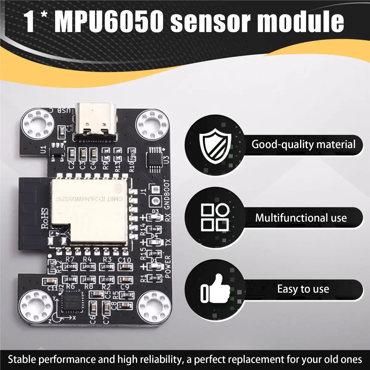 [AC18 Digital]/1PCS MPU-6050 Module Six- Accelerometer and Gyroscope Wireless Communication with PC Reading
