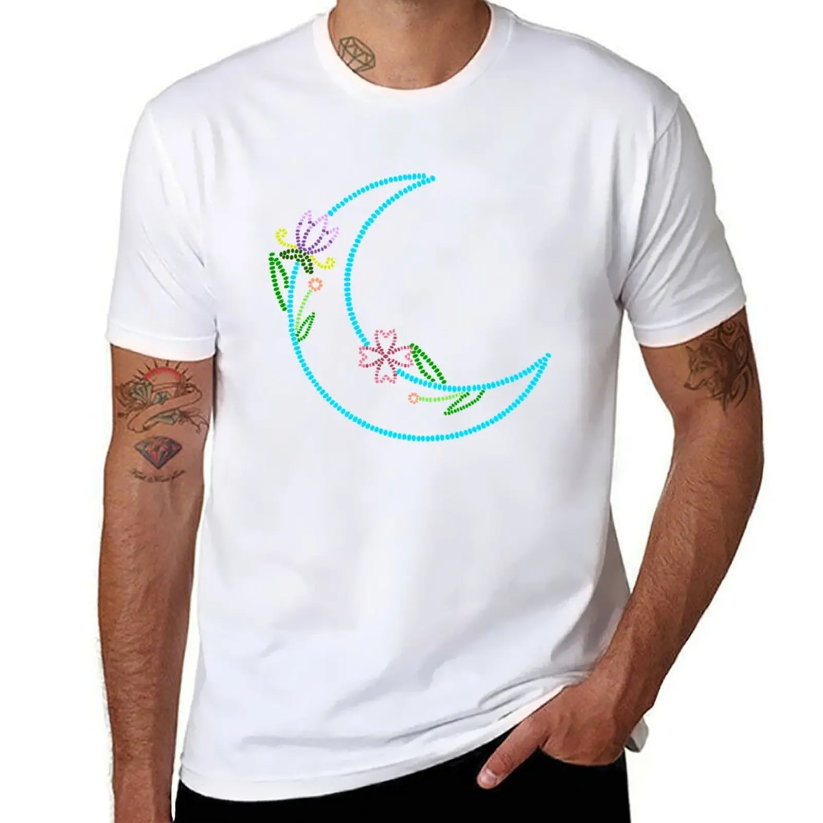

Beadwork moon T-Shirt t shirt man cotton man t shirt cotton T-Shirt
