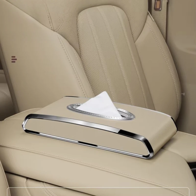 Car Handlebar Box Tissue Box Hanging Tissue Box For Cadillac CT5 CT6 XTS XT4 XT5 XT6 GT4 CT4 LYRIQ Escalade Car Accessories