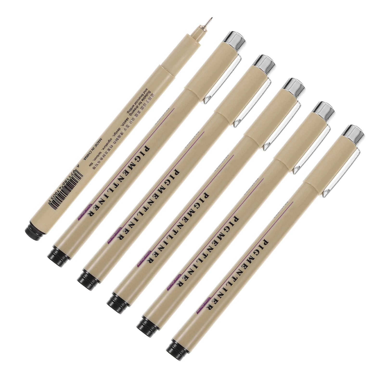 

12Pcs Black Calligraphy Pens Skip-Free Drawing Ink Pens for Detailed Line Art Illustration Pen Artist Illustration