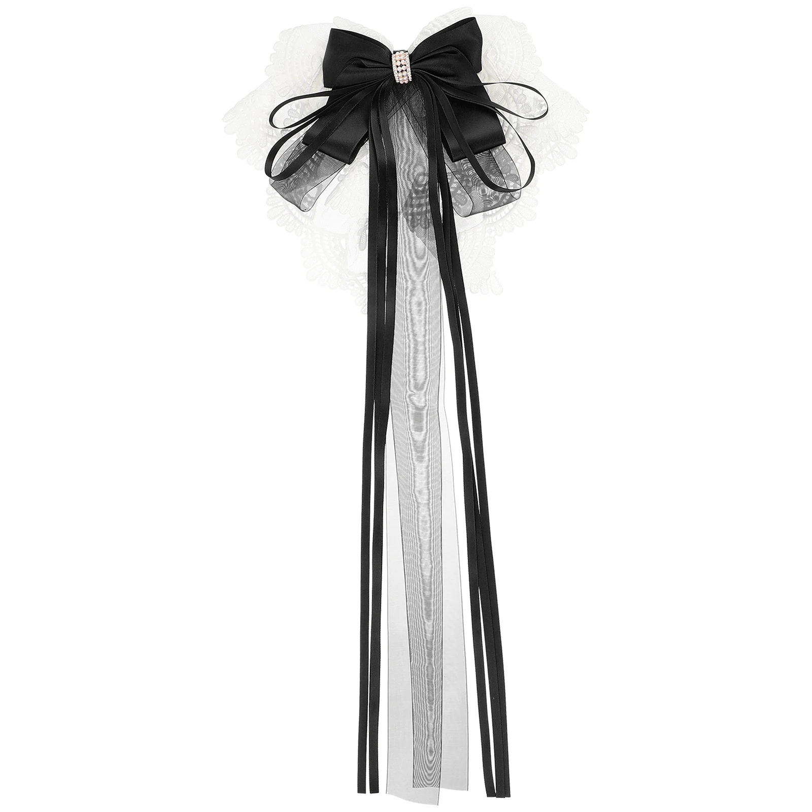 

Bow Hairpin Bows Holder Accessories for Girls Tie Giant Clips Lace Bowknot Bride