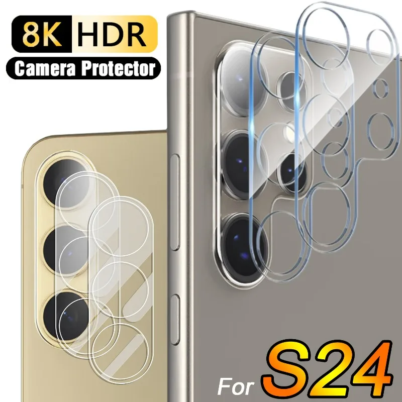 Clear Tempered Glass for Samsung Galaxy S24 Plus Ultra Camera Lens Protector Ultra Thin Anti-scatch Lens Cover for Samsung S24