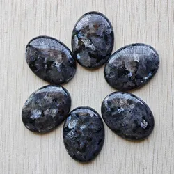 Wholesale 6pcs/lot Beautiful natural black ShimmerStone Oval CAB CABOCHON 30x40mm beads for Diy jewelry making free shipping