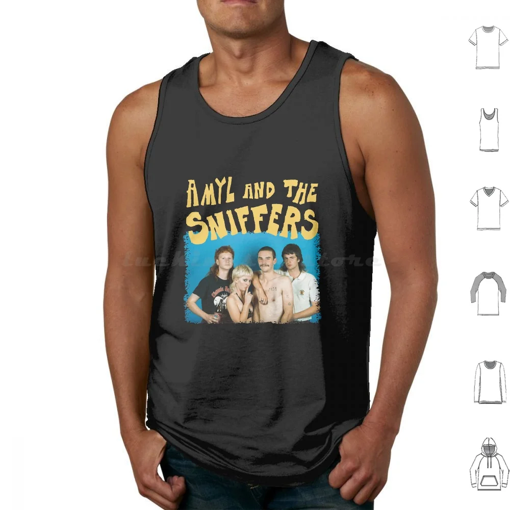 Amyl And The Sniffers Band Tank Tops Vest Sleeveless Amyl And The Sniffers Amyl And The Sniffers Declan Mehrtens Amyl And The