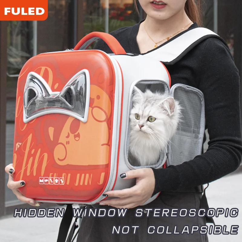 

Большой космический рюкзак-переноска для домашних животных для собак и кошек, дышащий дизайн, маленькая собака до 15 фунтов или кошек, комфорт путешествий до 8 фунтов