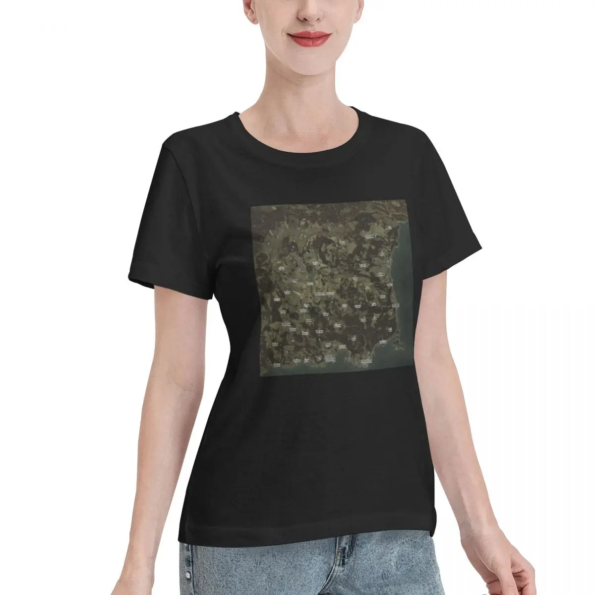 Best Seller Day Z Map Women's T-shirt Pastel Blank T Shirt