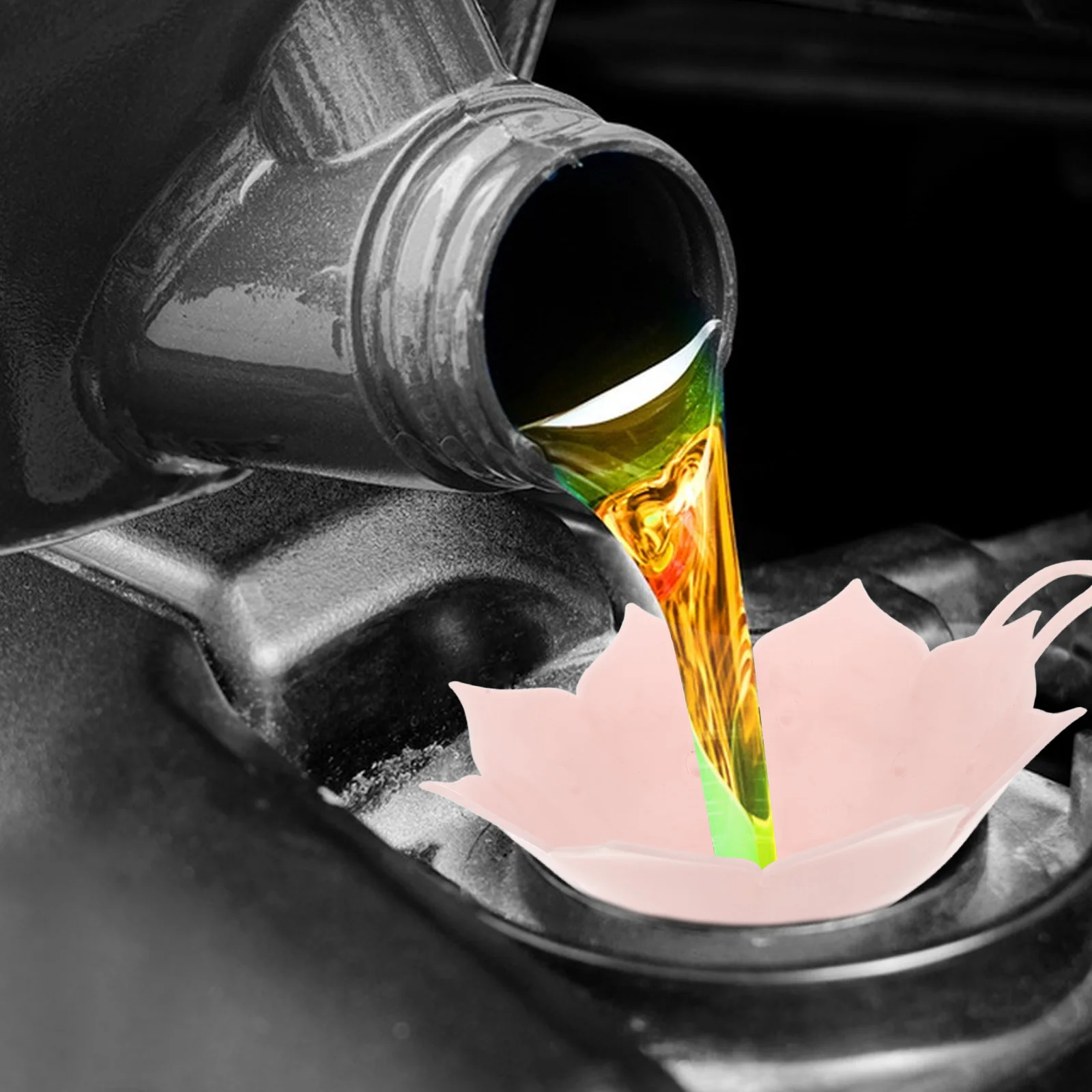 

s Kitchen Plastic Funnel Big Wide Mouth Oil Strainer Funnels for Bottles Automotive Durable Large Capacity Versatile