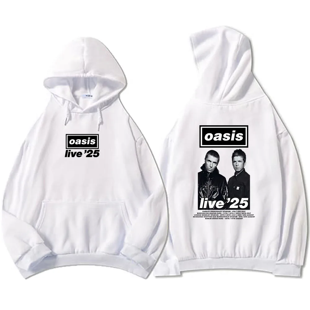 Oasis-s Band Live'25 Hoodies Long Sleeve Men/Women Sweatshirts Graphic Hip Hop Streetwear Casual Ropa Hombre Sudaderas Unisex