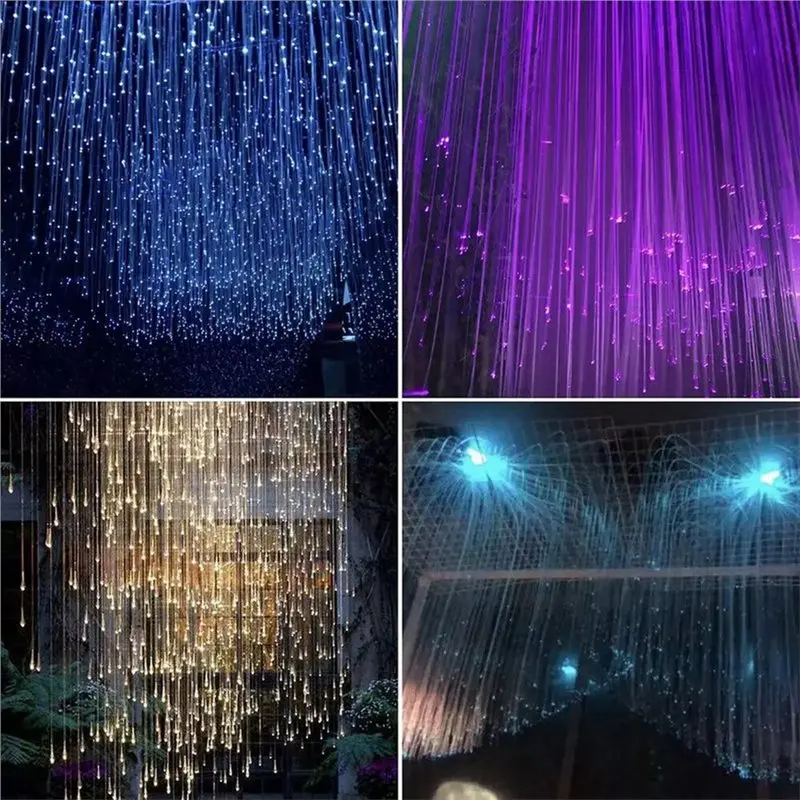 AU28-Fiber Optic Car Headliner Star Lamp Kit 300Pcs APP Control Home Roof Interior Atmosphere Light