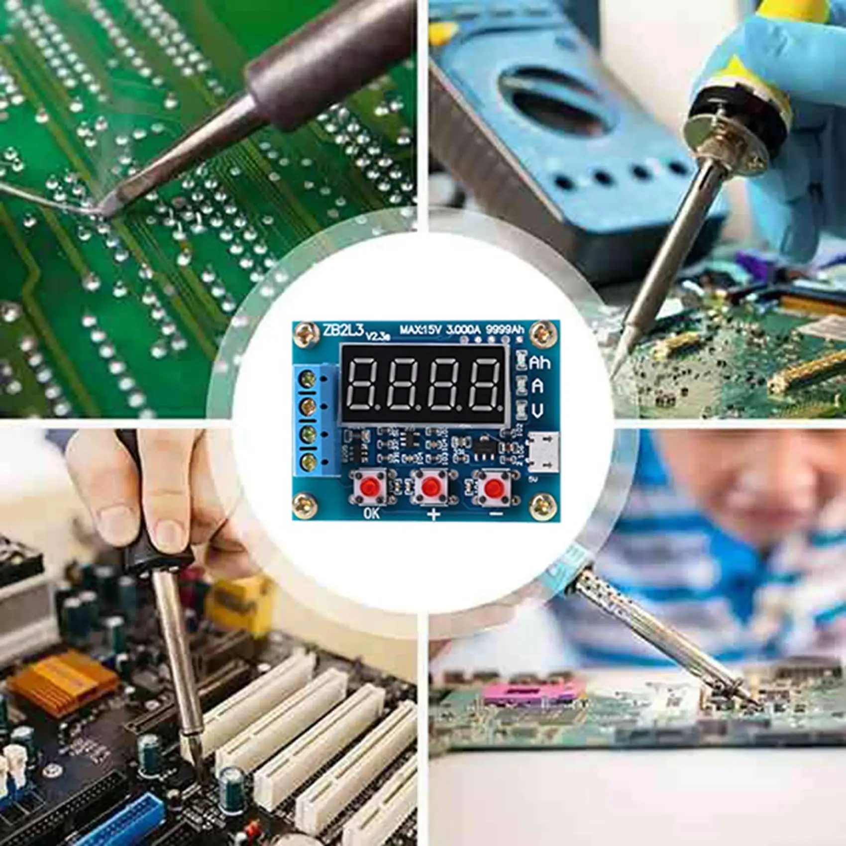 ABSQ-ZB2L3 18650 Battery Tester External Load Discharge Type 1.2-12V Battery 18650 Equal Capacity Tester Discharge Meter