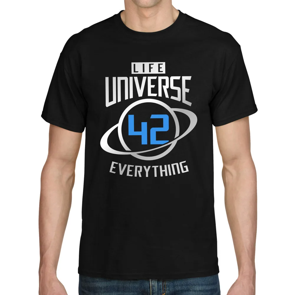 42 Answer Life Universe Everything Hitchhiker Galaxy Patter Geek Nerd T-Shirt Anime Graphic T-shirts Y2K Tops New Arrival