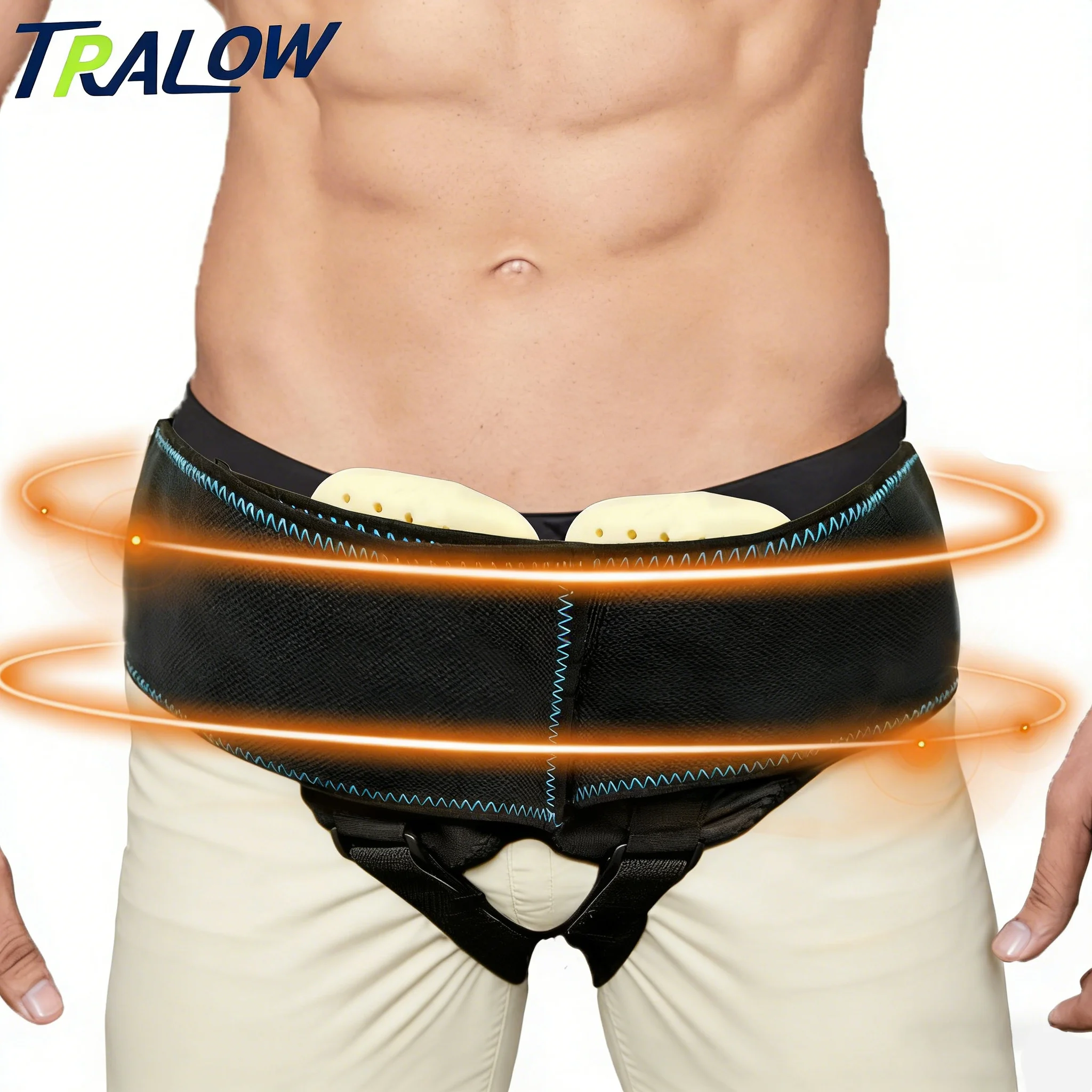 

TRALOW Adjustable Inguinal Hernia Belt Truss for Men Breathable Hernia Support Brace For Inguinal Or Hernia Brace Pain Relief