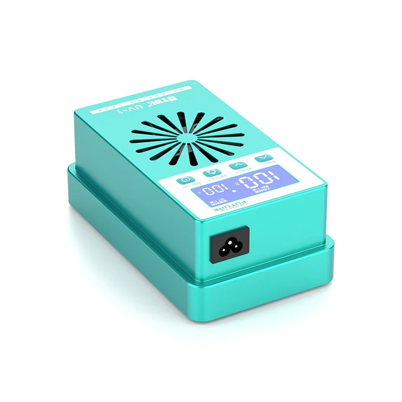 Uyue UV-1 mini lâmpada de cura uv 365nm comprimento de onda forte dissipação de aquecimento tela móvel lâmpada de cura uv reparação de cura rápida