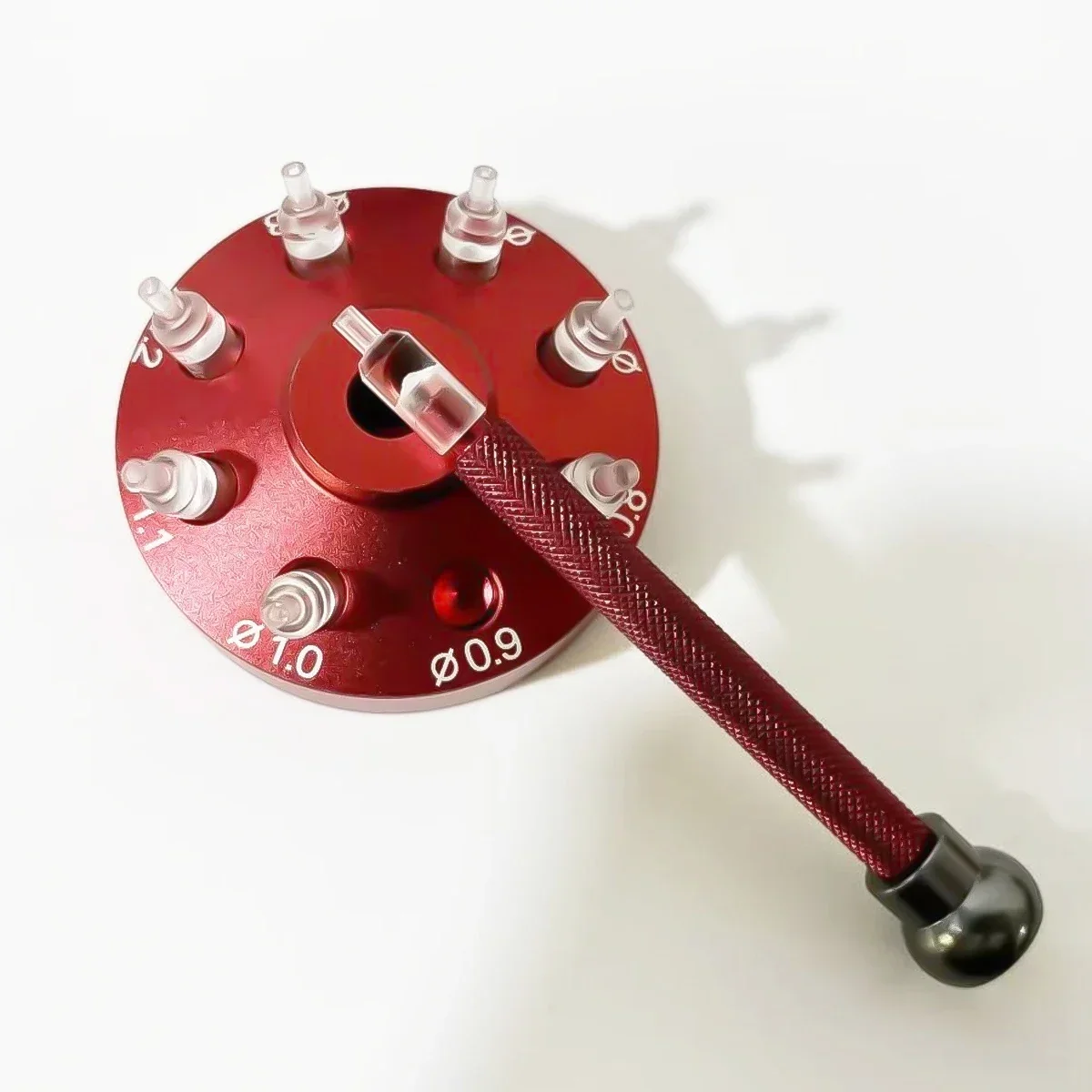0.8mm-2.0mm Watch Hands Fitting Setting Presser Pusher Setter Watch Repair Tool with 8 Accessory Alloy Steel Watch Needle Holder