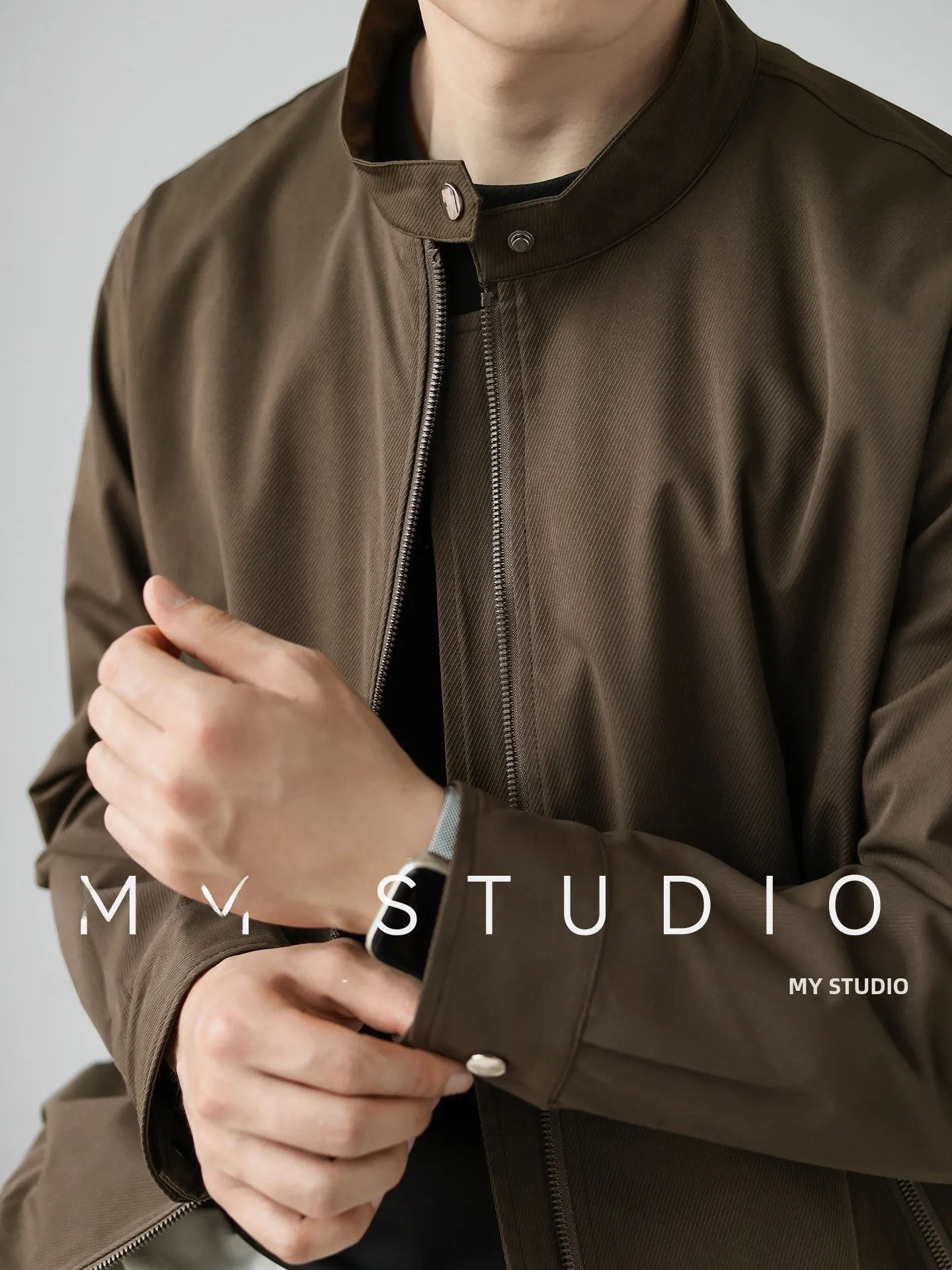 Men's Casual Checkered Texture Jacket 2026 New Autumn Commuter Administrative Classic Windproof Business Leisure Commute Coat