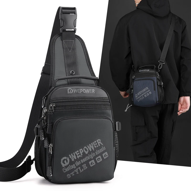 

Men's Multi-layers Chest Bag Lightweight Simple Single Shoulder Bag Casual Outdoor Sports Bicycle Hiking Cycling Crossbody bag
