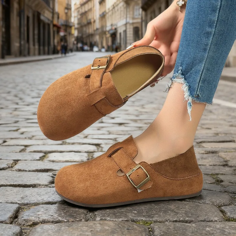 

2025 New Shoes Woman Flats Slip-on Autumn Dress Retro Slip on New Fall Shoes Woman Slip-on Autumn Female Footwear New Retro